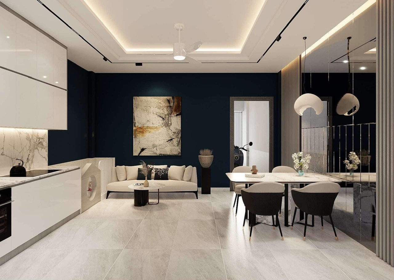 nội thất nhà phố Phan Rang sang trọng